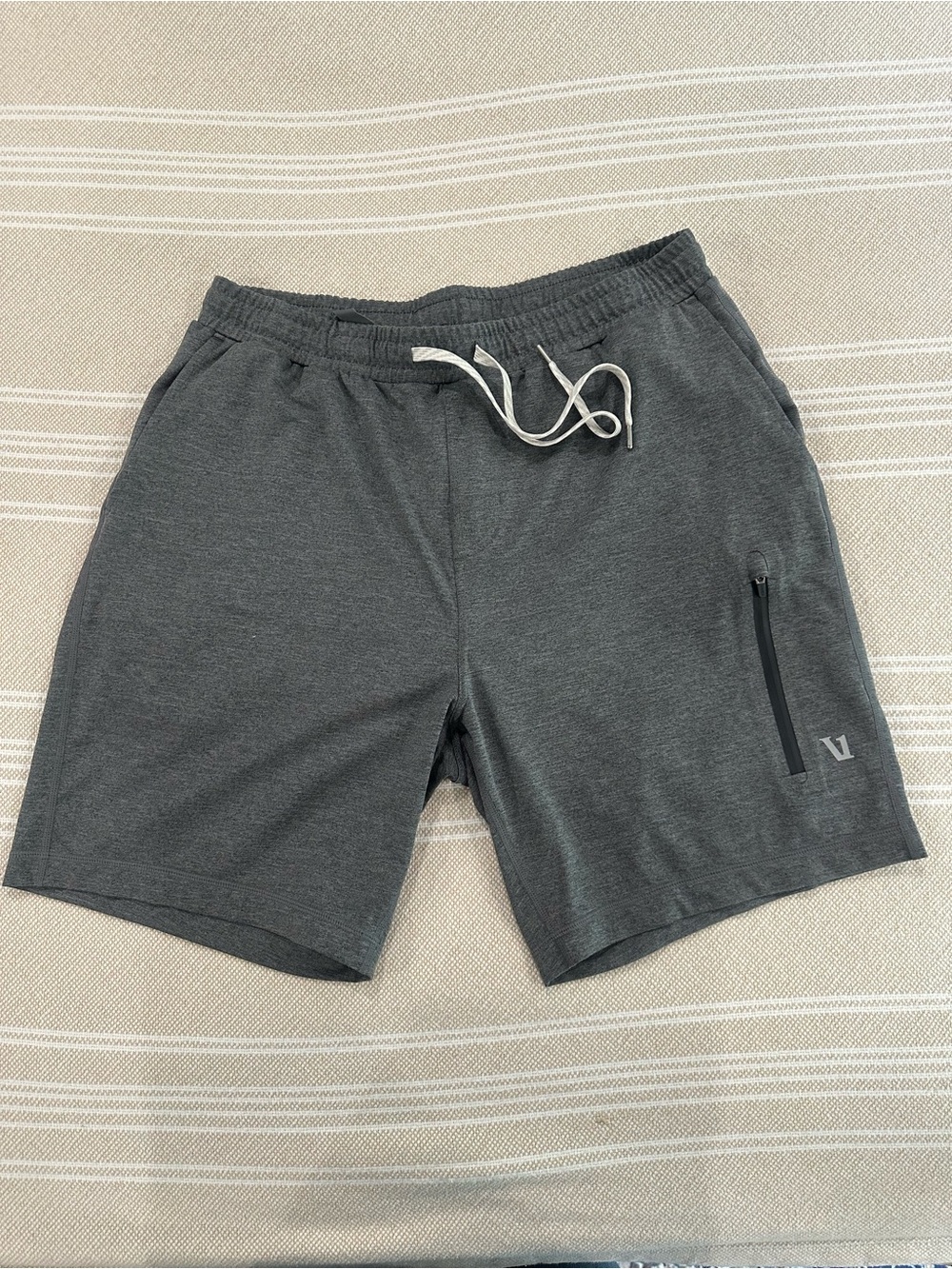 Vuori Dark Gray Athletic Drawstring Shorts